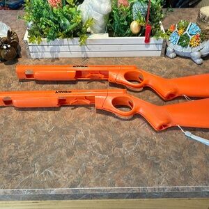 AcTivision Cabela’s orange Wii double barrel shotgun accessories